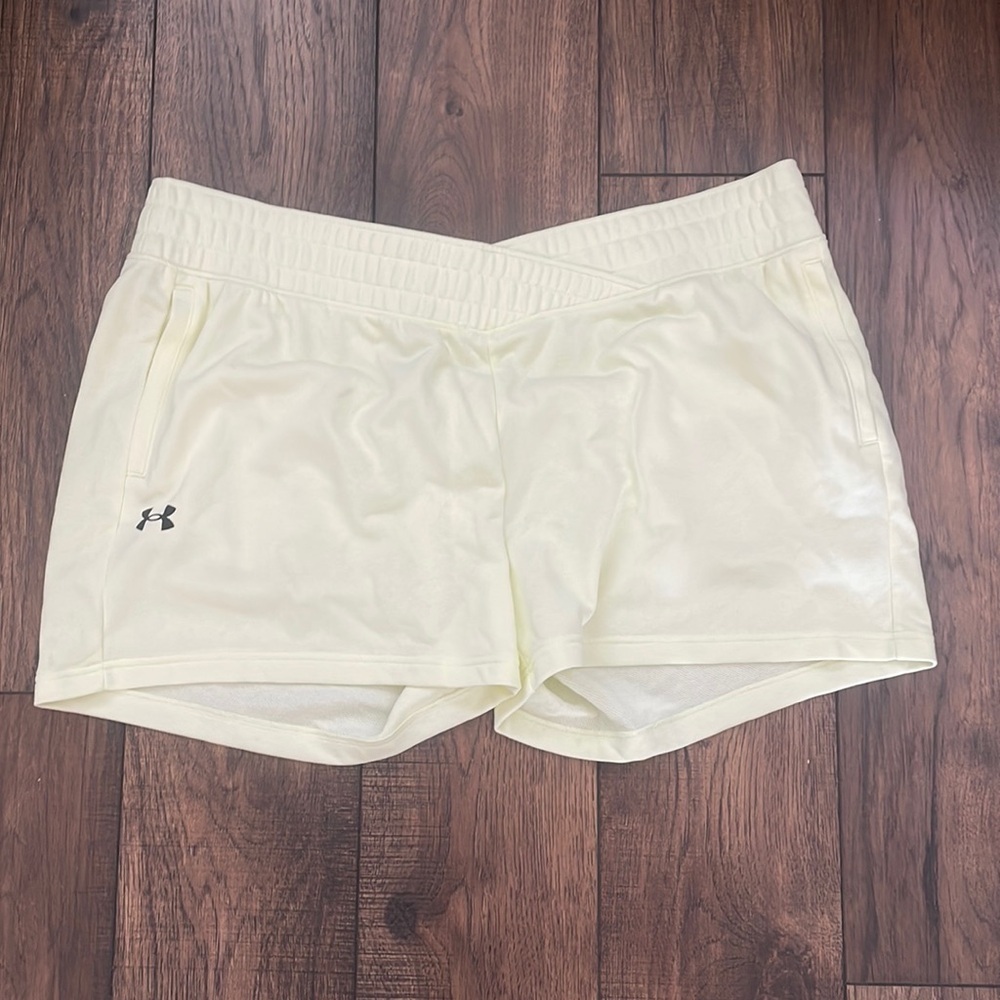 Under armor rival yellow Terry shorts casual women’s plus size 2X - Picture 8 of 8